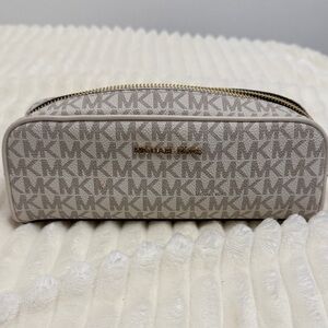Michael Kors Cream Monogram Pouch